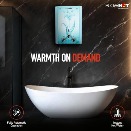 Image of BLOWHOT Gas Geyser 6 Litres|Auto Cut-Off|Automatic Lpg Gas Wall Mounted Water Heater Geyser|Instant Warm Water Flow|2 Year General Warranty|2 Years Warranty On Heat Exchanger(Isi Marked)