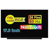 POBRIDA Replacement for MSI P75 Creator-469 17.3' FHD 1920x1080 30 Pins 60HZ Non-Touch Screen LCD Display Panel (Not for 40pins 144HZ Version)