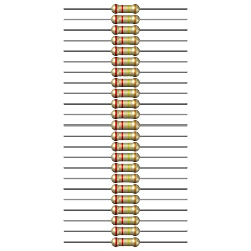 Image of 220k Ohm Resistor 1 /4W 5% Tolerance, Pack of 100 (220k Ohm)