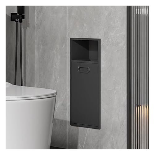 Stainless Steel Shower Niche Organizer with Trash Bin - Gray