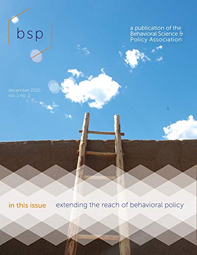 Behavioral Science & Policy view 2