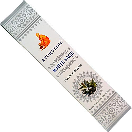 Grenadine Boutique Lot de 6 Boîtes Ayurvedic White Sage Encens Sauge Blanche Cover