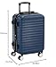 AmazonBasics - Maleta rígida giratoria prémium de 55 cm, azul marino