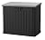 Keter Store-It-Out Prime XL 4.75 x 2.6 Foot Resin Outdoor Storage Shed with Double Doors and Easy Lift Hinges, Perfect for Trash Cans, Garden and Yard Tools, and Pool Toys, Black