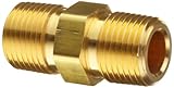 Parker Brass Pipe Fitting, Hex Nipple, 1/8