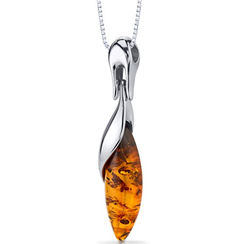 PEORA Genuine Baltic Amber Designer Drop...
