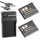 Paket beinhaltet: 2 x Batterie; 1 x USB Ladegerät; 1 x USB Kabel