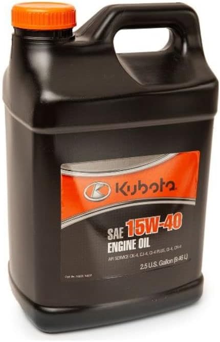Kubota 15W-40 Engine Oil For Kubota Tractors, Mowers, and Machinery| (2.5 Gallon)