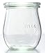 Produktbild Weck 12 Einkochgläser Tulpenform 220ml RR60 im Original Karton mit Auswahl Zubehör (Mit Glasdeckel und Ringen)