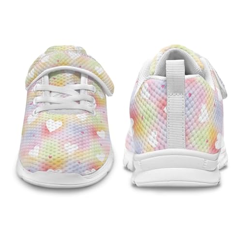 Kids Shoes Boys Girls Lightweight Non Slip Sports Running Sneakers with Strap Comfort Breathable Tennis Shoes US 11-152