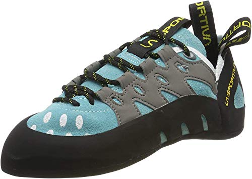 La Sportiva Women's TarantuLace Rock Climbing Shoe, Turquoise, 38.5
