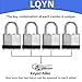 Padlocks with Same Key, LQYN 12 Pcs Laminated Keyed Padlock (1-9/16