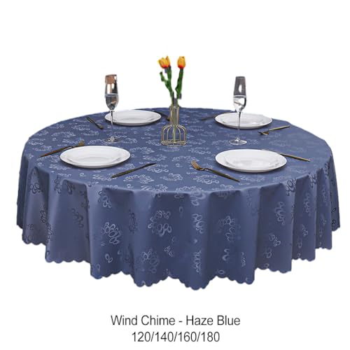 Nappe ronde en PU blanc cassé 180cm au design élégant et finition durable - 3