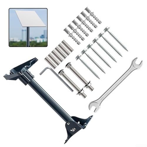 Kit de soporte de techo de tubo recto de 40 cm, con base ajustable en ángulo, para antena parabólica GEN 3, para instalación estable en condiciones climáticas adversas - imagen 2