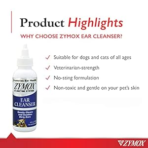 Zymox Ear Cleanser With Bio-Active Enzymes, 4 oz. Zymox Ear Cleanser With Bio Active Enzymes 4 oz