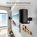 PEGZONE Adjustable Speaker Wall Mount for Sonos Era 100 and Era 300, Flexible Angle Adjustment, Surround Sound Speaker Wall Bracket Compatible with Sonos Era Speakers,1 Pair,Black