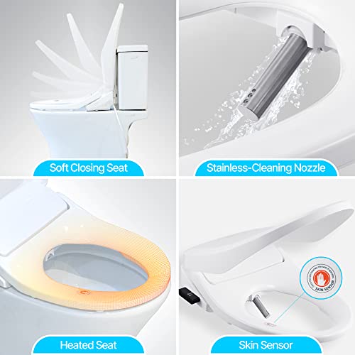 Inus-R31-Korean-Electric-Bidet-Toilet-Seat-Heated-Seat-Night-Light-User-Preset-Self-Cleaning-Nozzle-Eco-Mode-Remote-Control-Smart-Home-Water-Seat-Temperature-Control-Elongated-White