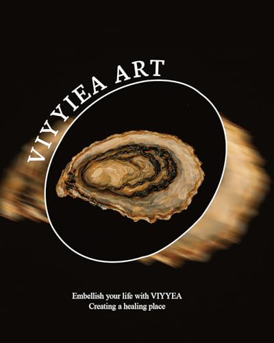 Image of VIYYIEA Vintage Gold Framed Wall Art for Living Room, Oyster Canvas Prints Home Decor, Oil Painting Picture, Bedroom Wall Decor Gifts for Friends or Family -(10L x 8W)