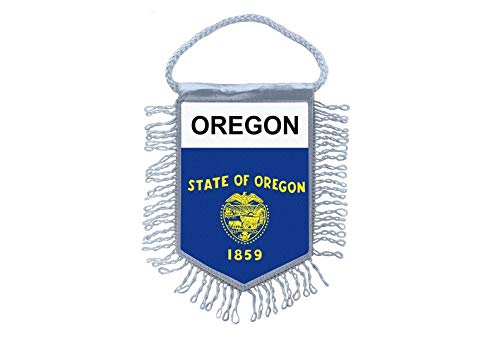 Akachafactory Bandiera bandierina Auto Gagliardetto Nazioni America USA Stati Uniti Oregon