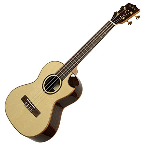 KALA Scallop Series KA-SRT-SC Tenor-Ukulele Scallop Cutaway, Bearclaw Spruce - Les Beatles, Paul McCartney, John Lennon, RIngo Starr, George Harrison KALA Scallop Series KA-SRT-SC Tenor-Ukulele Scallop Cutaway, Bearclaw Spruce – Image 4