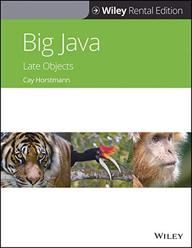 Big Java: Late Objects: Horstmann, Cay S.: 9781119626152: Amazon.com: Books
