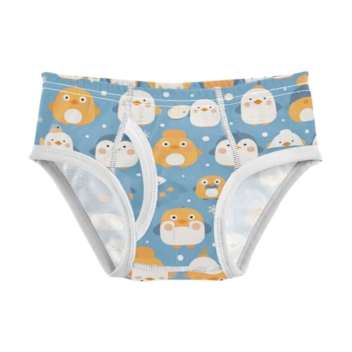 KLL Seamless Pattern Penguins Little Boys Soft Briefs Breathable Undies