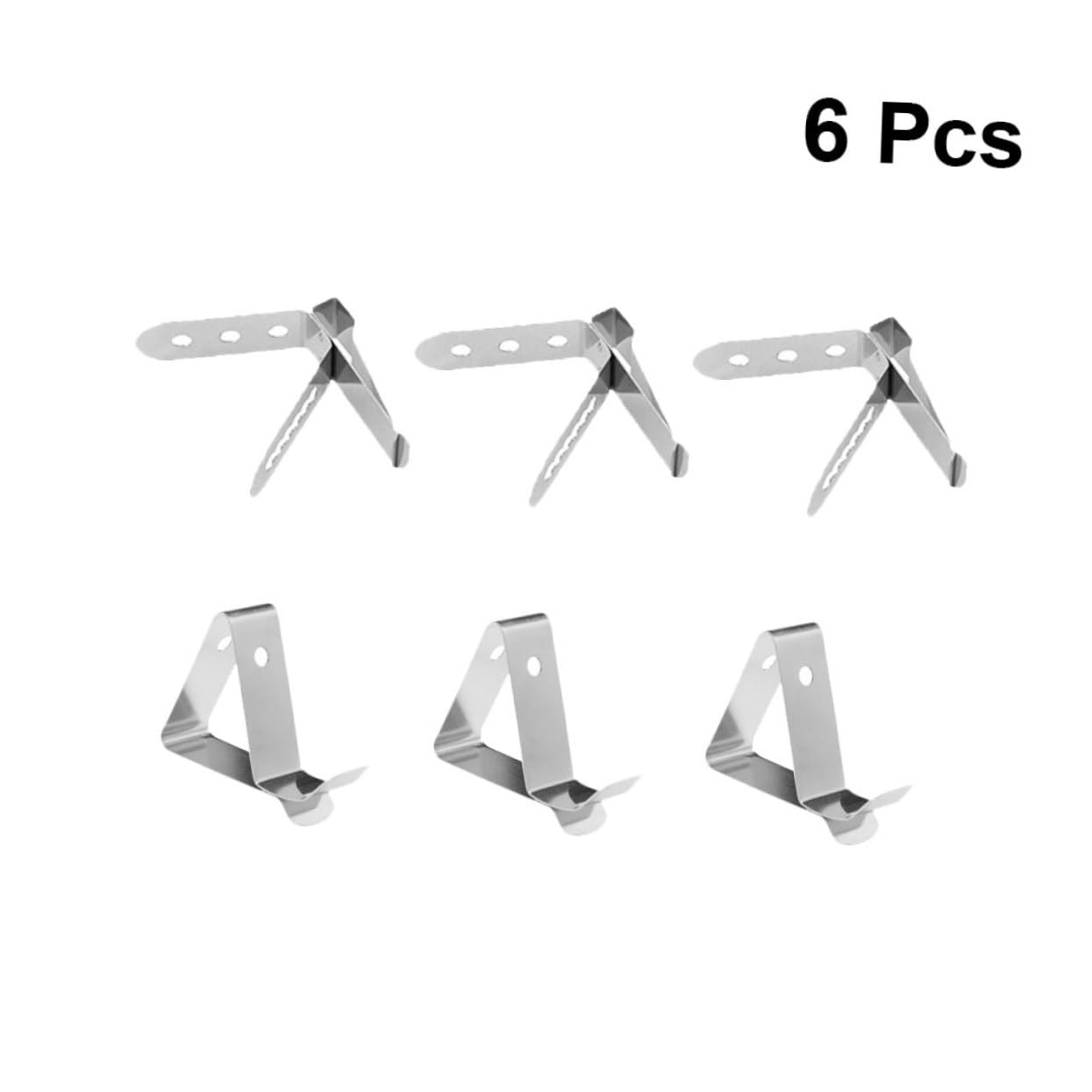 TIDTALEO 6pcs Grill Thermometer Holder Pot Clip BBQ Probe Clip Holder Clamp Meat Grill Thermometer Food Grade Clip Holder Probe Clip Holder Pot Holder Bracket Parilli Coffee Cup, 4.5X4.5X1cm