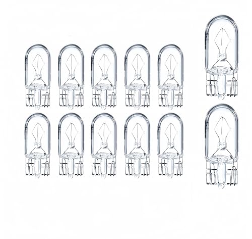 Kadiby 194 Longer life Auto Miniature Bulb,Ideal for Interior and Exterior Lighting,Trunk,Cargo,License Plate,Side Marker,Step Courtesy,Map Dome RV Camper Light (12 pack)