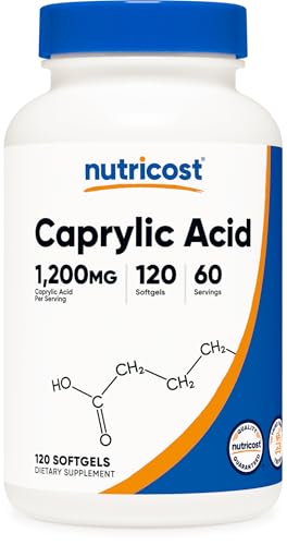 Nutricost Caprylic Acid 1200mg 120 Softgels