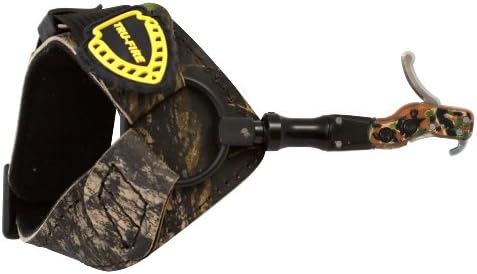 TruFire Hardcore Buckle Foldback Adjustable Archery Compound Bow Release – Camo Wrist Strap with Foldback Design