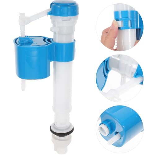 Image of Toilet Fill Valve Replacement Universal Float Valve Quiet Water Saving Inlet Easy Install for Bathroom and Squat Toilet .25 X 3.34 X 2.28 Inches