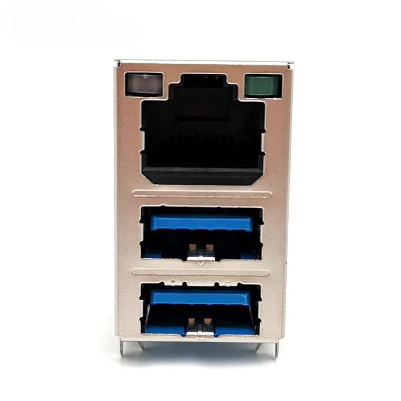 UDE RUP-FN-0037 Gigabit RJ45 Ethernet Port+Double Layer USB 3.0 Interface with Lamp Original Factory Connector