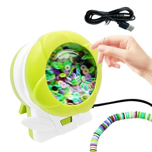 Girahilos eléctrico automático para ensartar abalorios rápido y sin fatiga visual