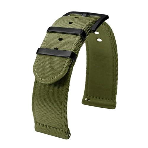 Bracelet de montre de lune 20 mm bande nylon toile épaisse