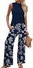 Conjunto de dos piezas para mujer, outfit de primavera verano, viaje, playa, vacaciones, cuello alto, pantalón de pierna ancha 2
