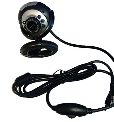 Cámara web con 6 LED integrados, 1,3 Mpx, giratoria.