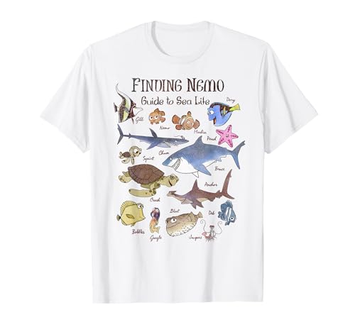 Disney Pixar Finding Nemo Guide to Sea Life T-Shirt