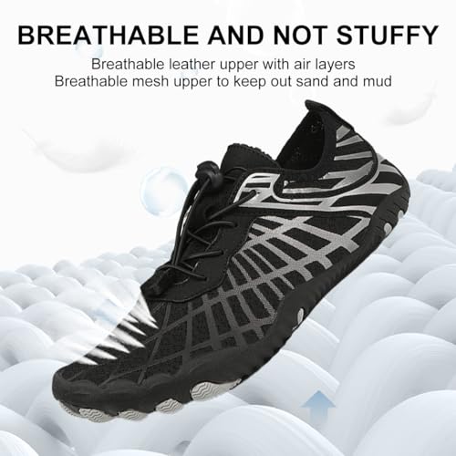 Image of ELETON Barefoot Shoes Women Men Footwear, Wide Toe Box Hiking Zero Drop Non-Slip Quick-Dry River Boat Pool Beach Water Shoes, Lightweight Swimming Running Walking Sneakers Unisex