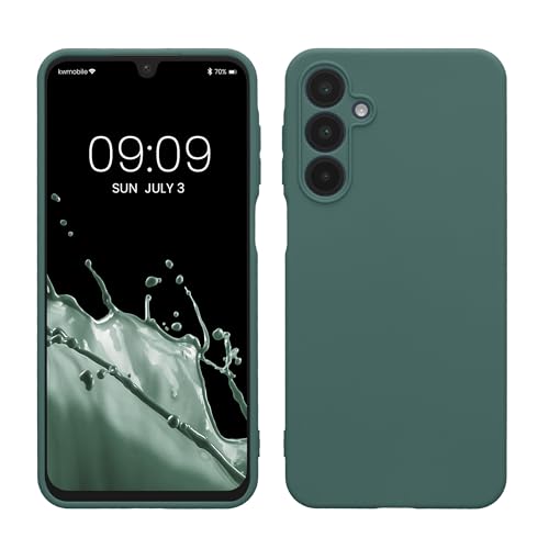 kwmobile Custodia Compatibile con Samsung Galaxy A16 5G Cover - Back Case per Smartphone in Silicone TPU - Protezione Gommata - verde blu