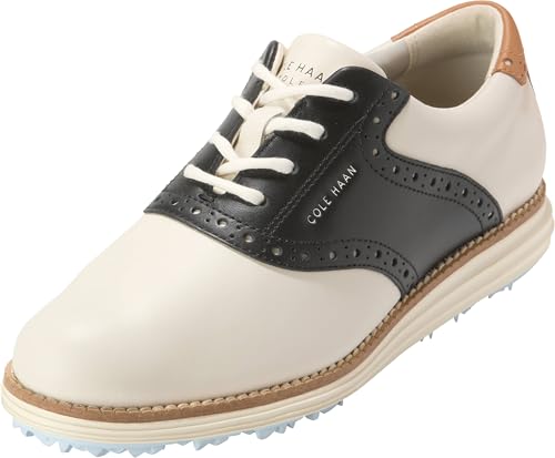 Originalgrand Saddle Golf, Ivory/Black/Biscuit/Skyway, 10-B US