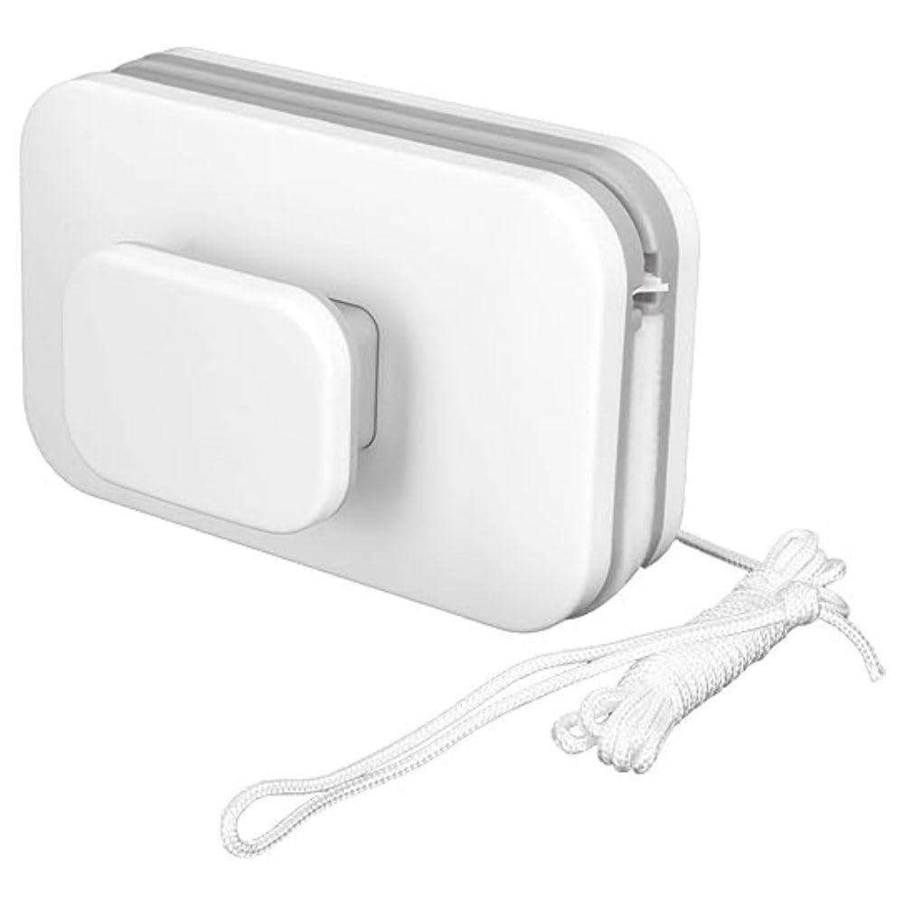 Magnetic Window Glass Cleaner | Doublefaced Glass Cleaner | Double-Side Glazed Two Sided Wiper with 2 Extra Cleaning Cotton Squeegee Washing Equipment Household Magnet | (Square Window)