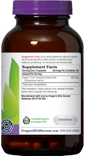 Oregon's Wild Harvest Organic Cinnamon Capsules