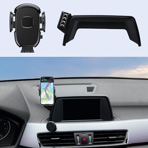 DJXCAR Car Phone Holder Mount Fit for BMW X1/X2 2016-2019(Only fits for 6.5-inch Screen), Car Dashboard Mount,Thick Cases Friendly Fit for iPhone/Android and All Smartphones