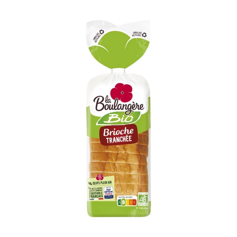 LA BOULANGÈRE - Brioche Tranchée Bio 400G - Lot De 4 - Vendu Par Lot