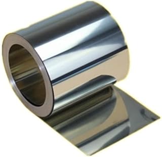 GatherTOOL 1M/PC Stainless Steel Sheet Silver 304 Stainless Steel Fine Plate Sheet Foil 0.1-0.8mm*100mm*1000mm for Precision Machinery (Color : 0.02mm)