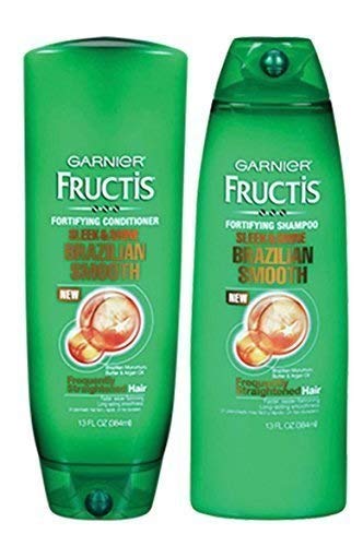 Garnier Fructis Brazilian Smooth Fortifying Shampoo & Conditioner (13 Oz Each)