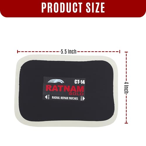 Image of Radial Tyre Repair Patch No. 14 - Box of 5 Heavy-Duty Puncture Repair Patches | Durable & Easy-to-Apply for Radial Tyres on Cars, Bikes & Trucks | Professional Grade Tyre Repair Kit