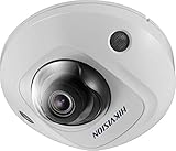 Hikvision 5 MP IR fijo mini domo PoE cámara IP al aire libre con micrófono incorporado (DS-2CD2555FWD-IS)