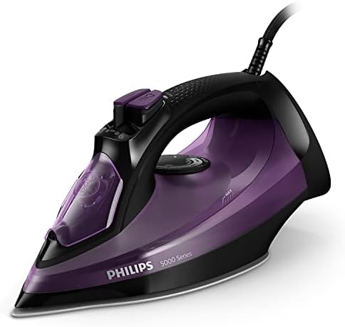 Philips Series 5000 Dampfbügeleisen 2400 W 45 g/min Dampf Vertikaldampf Schwarz/Lila