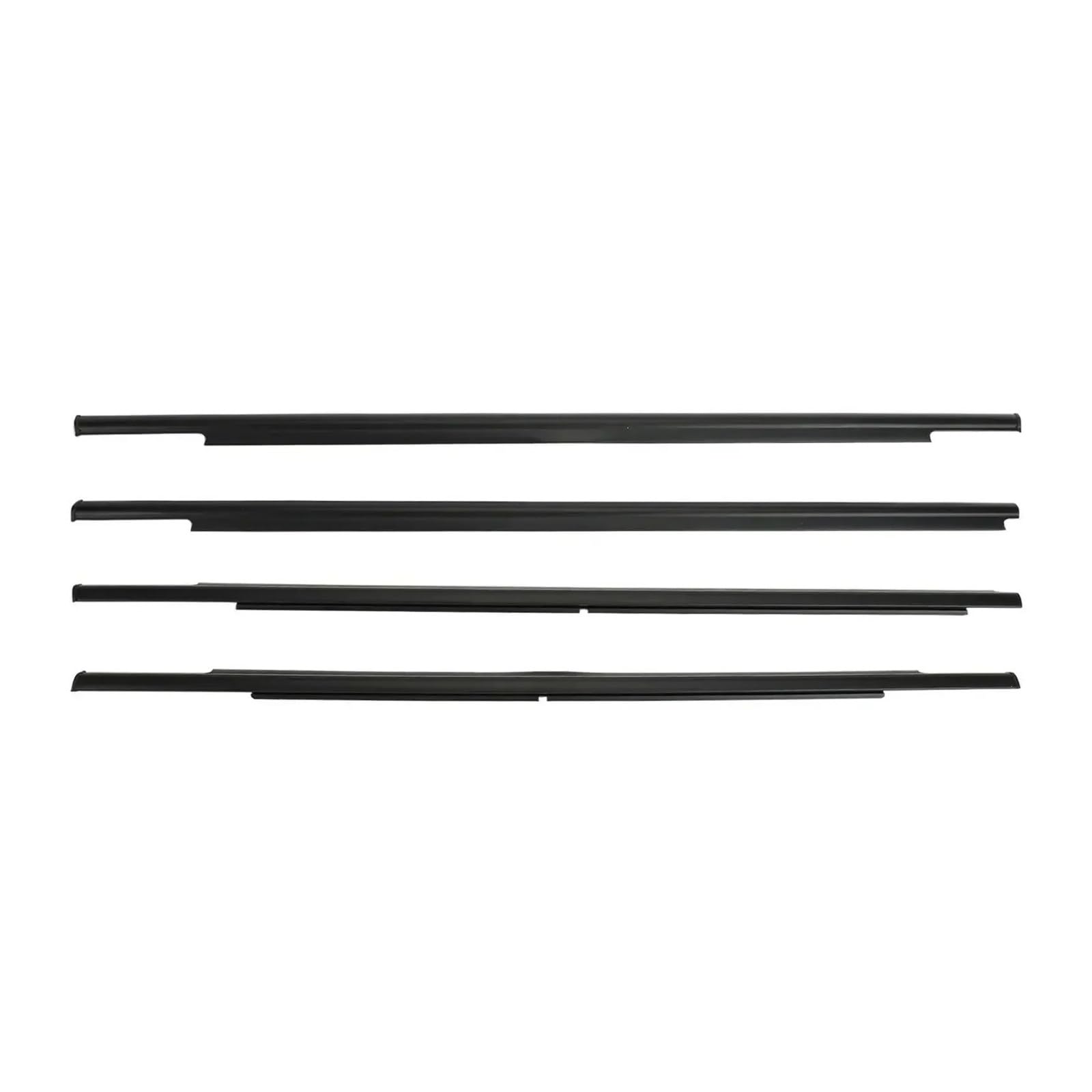 Syxlsjw For 2013-2018 Sealing Strip 4Pcs Window Glass Weatherstrip Side Door Moulding Trim Seal For Mitsubishi For Outlander 2007-2012 2013-2018 5727A007 5727A008(For 2013-2018)